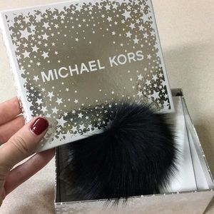 NWT Michael Kors Fur Keychain